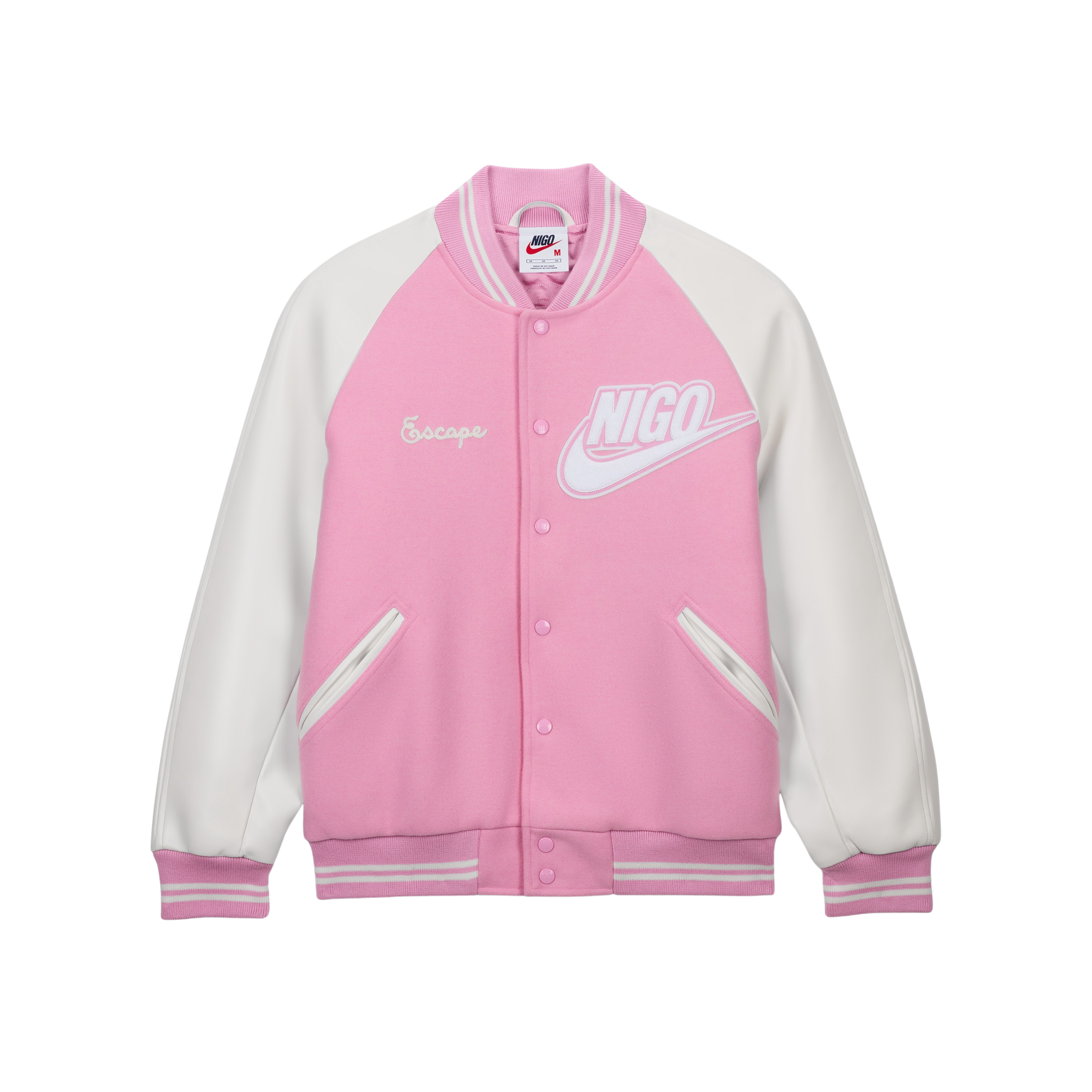 NIGO X NIKE VARSITY JACKET (PINK)