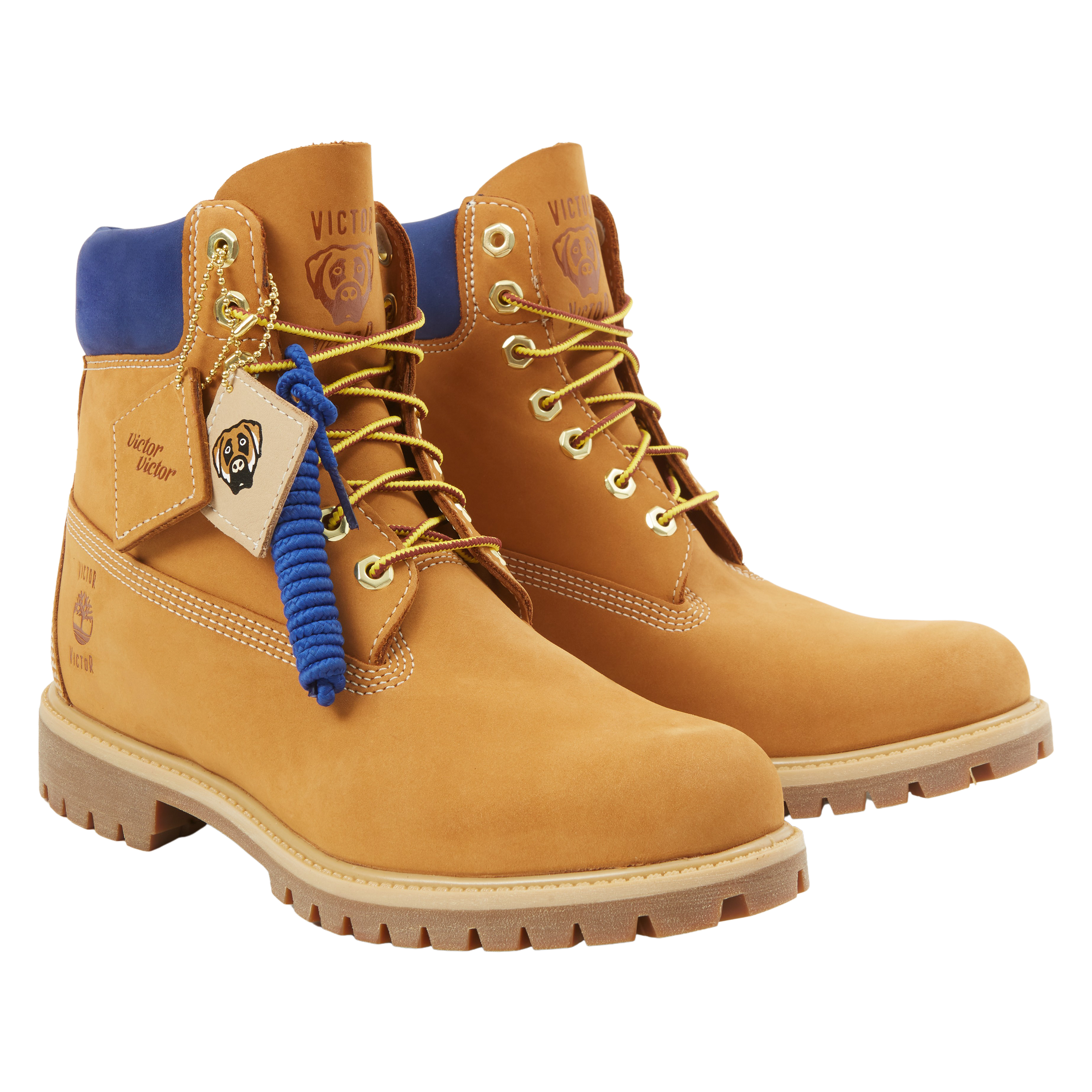 VICTOR VICTOR X TIMBERLAND 6" BOOT (WHEAT/NAVY)