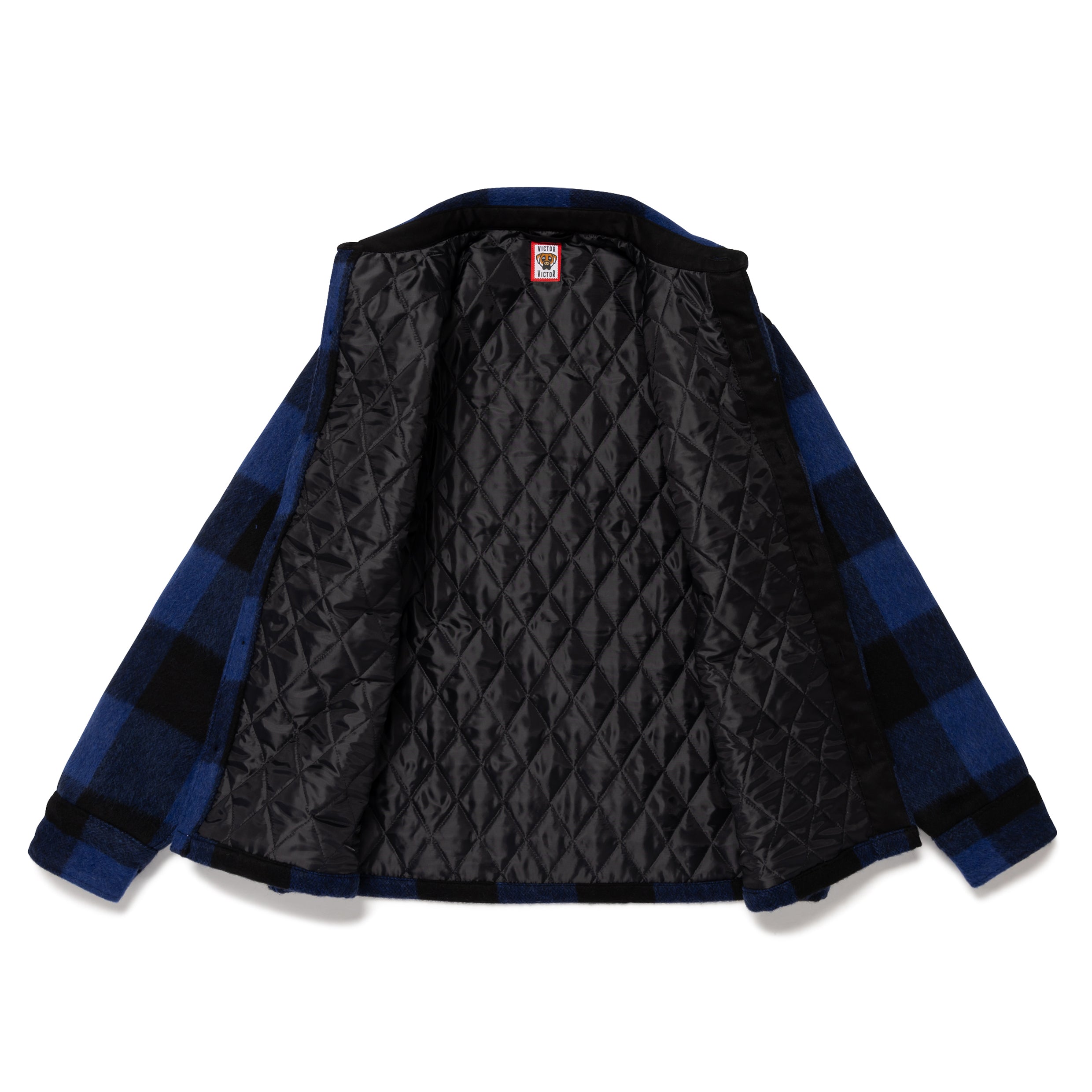 WOOL CHECK SHIRT (BLUE)